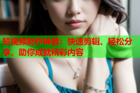 短视频制作神器：快速剪辑、轻松分享，助你成就精彩内容