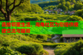 连接邻里生活，海角社区为您提供便捷交流与服务