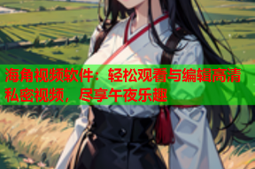海角视频软件：轻松观看与编辑高清私密视频，尽享午夜乐趣