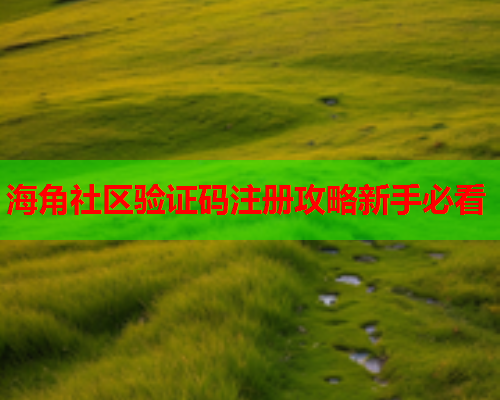 海角社区验证码注册攻略新手必看  第2张