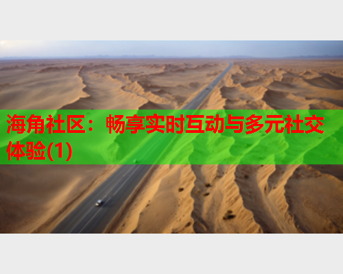 海角社区：畅享实时互动与多元社交体验(1)  第1张