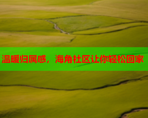 温暖归属感，海角社区让你轻松回家  第2张