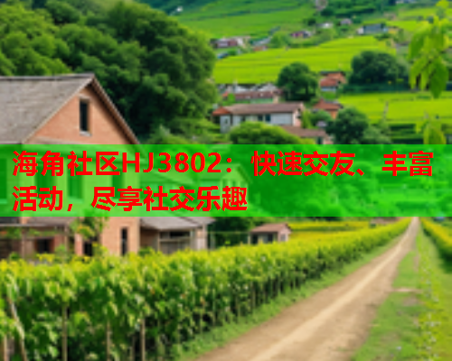 海角社区HJ3802：快速交友、丰富活动，尽享社交乐趣  第2张